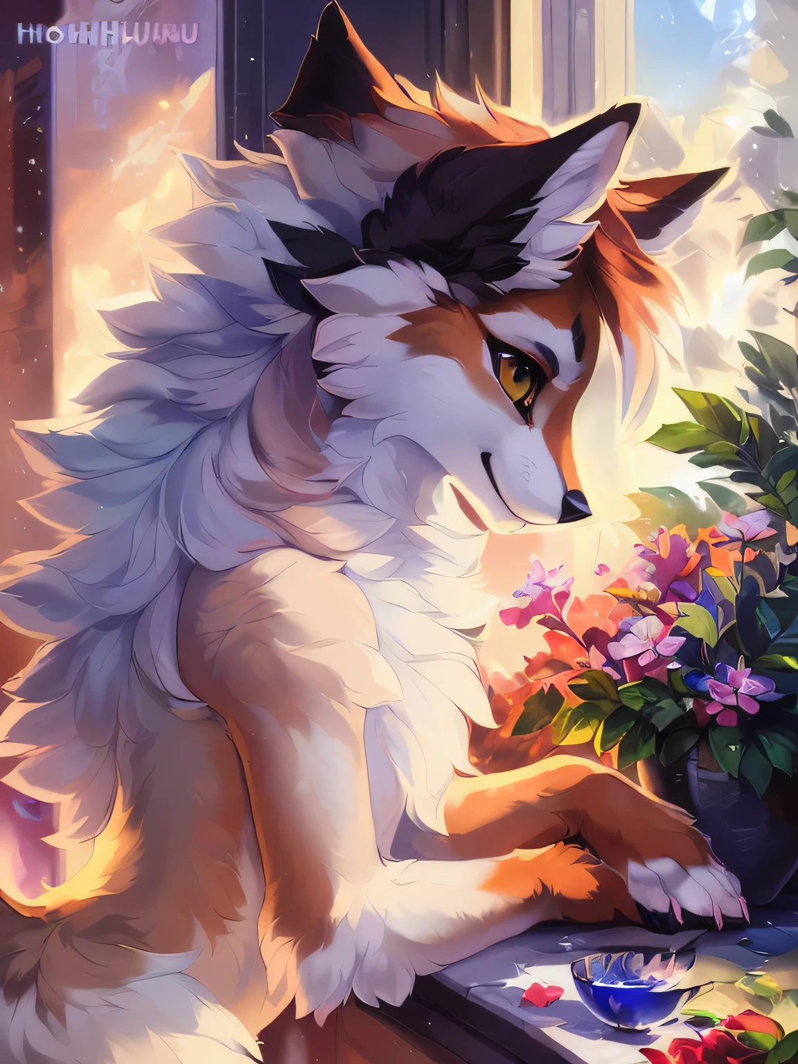Animal Focus,, Three-quarters View, (Wild)+, Wolf, Fur, Raised Tail, Large Eyes, Pupils, Paws, (Symmetrical)++, Pink Fur,( Canine, Knot, Anatomically Correct, Anatomically Correct, (Anatomically Correct, (Canine, Animal, Animal, In Estrus, Y, Masterpiece, Best Quality, by Hioshiru, Snowskau, Foxovh. Impasto Impressionists, Nguyen Jia, Pino Diane, Detailed Background, Detailed Image, Detailed Hair, God Rays, High Details, Cinematic Lighting, (Avatar)
