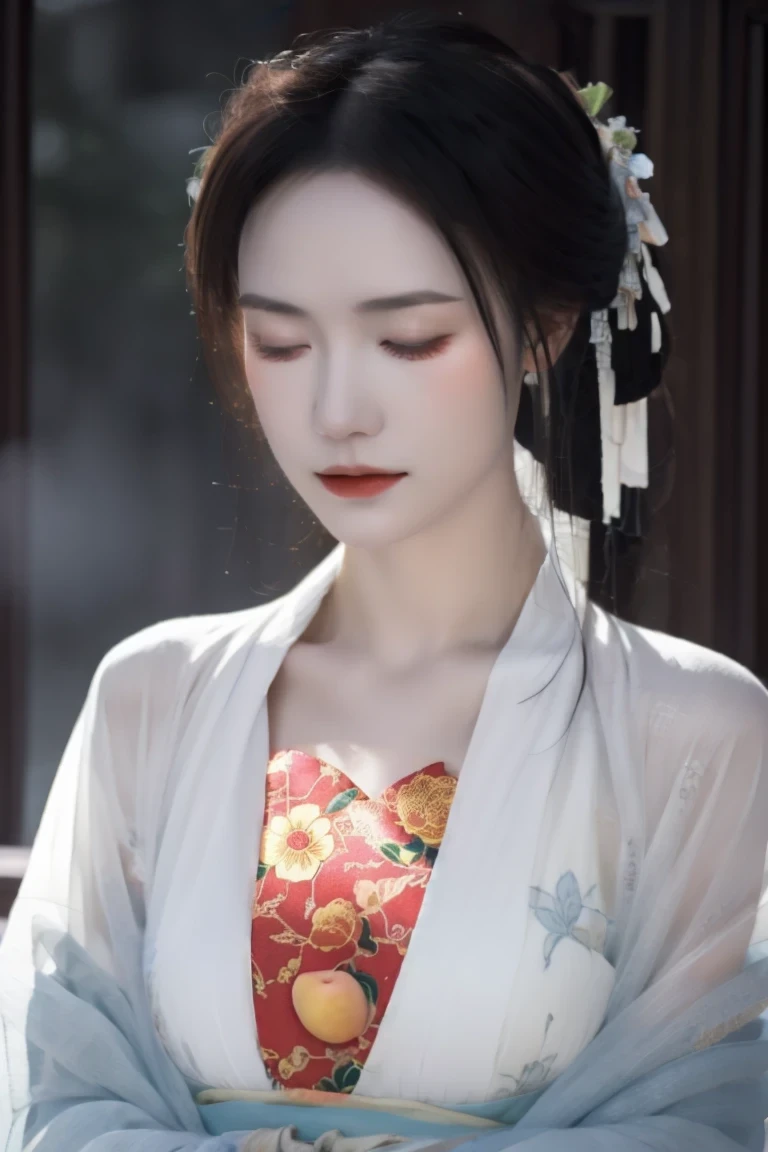 穿着China costume的杏仙,Apparition,apricot,Apricot,头上长着Apricot,China costume,China costume