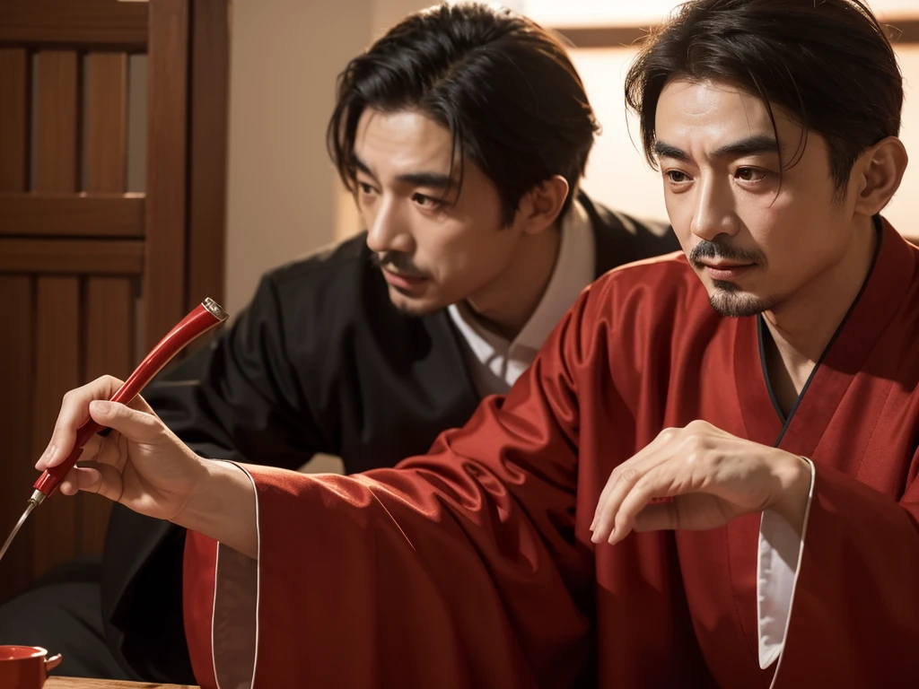 He is like a passionate furnace master.，Wearing a scarlet robe，Always energetically controlling the fire。Wei Honglu has a generous personality，Extremely precise temperature control，Like a general commanding a battlefield，Provides continuous heat support for brewing perfect tea。