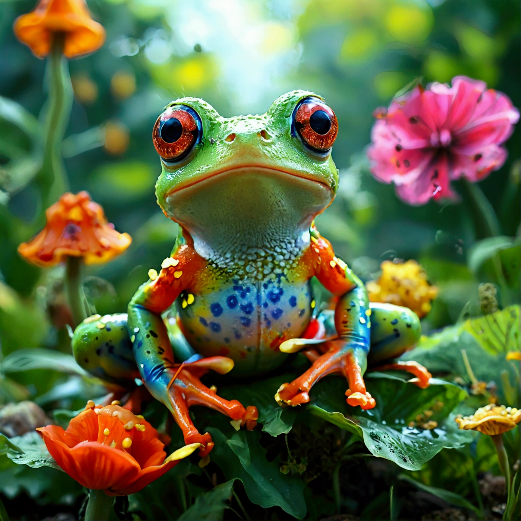 frog, [frog], сольная frog с глазами, frog1, Butterflies fly around, cartoon, anime, cartoon, frog with eyes, salted frog, одна красивая мультяшная frog с глазами, friends from corn next to the frog, banana, mushrooms and carrots, brightness, comic style, vegetable balloons, beautiful in the garden, balloons, plants, flowers, vegetable balls, balls, excellent HD quality, comics, cartoon, a high resolution, masterpiece, accuracy, accuracy, Best quality, in detail, high detail, high quality, very detailed, brightness, comic style, On the field, in the village, excellent HD quality, comics, cartoona high resolution, masterpiece, accuracy, accuracy, Best quality, in detail, high detail, high quality, Очень детально красивая frog

Очень детально, yellow, blue sky with cartoon clouds