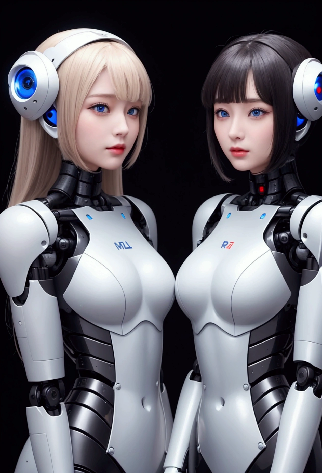 beautiful face,face is japanese,((1 female)), big, Curvaceous, (16k, RAW photo, highest quality, masterpiece: 1.2), (HDR, realistic, realistic: 1.37), (tube attached to the body), ((((Lace pattern bikini cyborg robot parts)))), (light gray hair), long hair, wavy hair, twin tails, medium shot, (enchanting smile)), (black eye), double eyelid, from below,((whole body)),take a pose,in the laboratory,((mechanical vertebrae attached to the back)),((Mechanical neck attached to the neck)),(character focus),SF,perfect woman image,完璧なanatomy, anatomy, whole bodyショット, Up to 4 fingers and 1 thumb relationship,