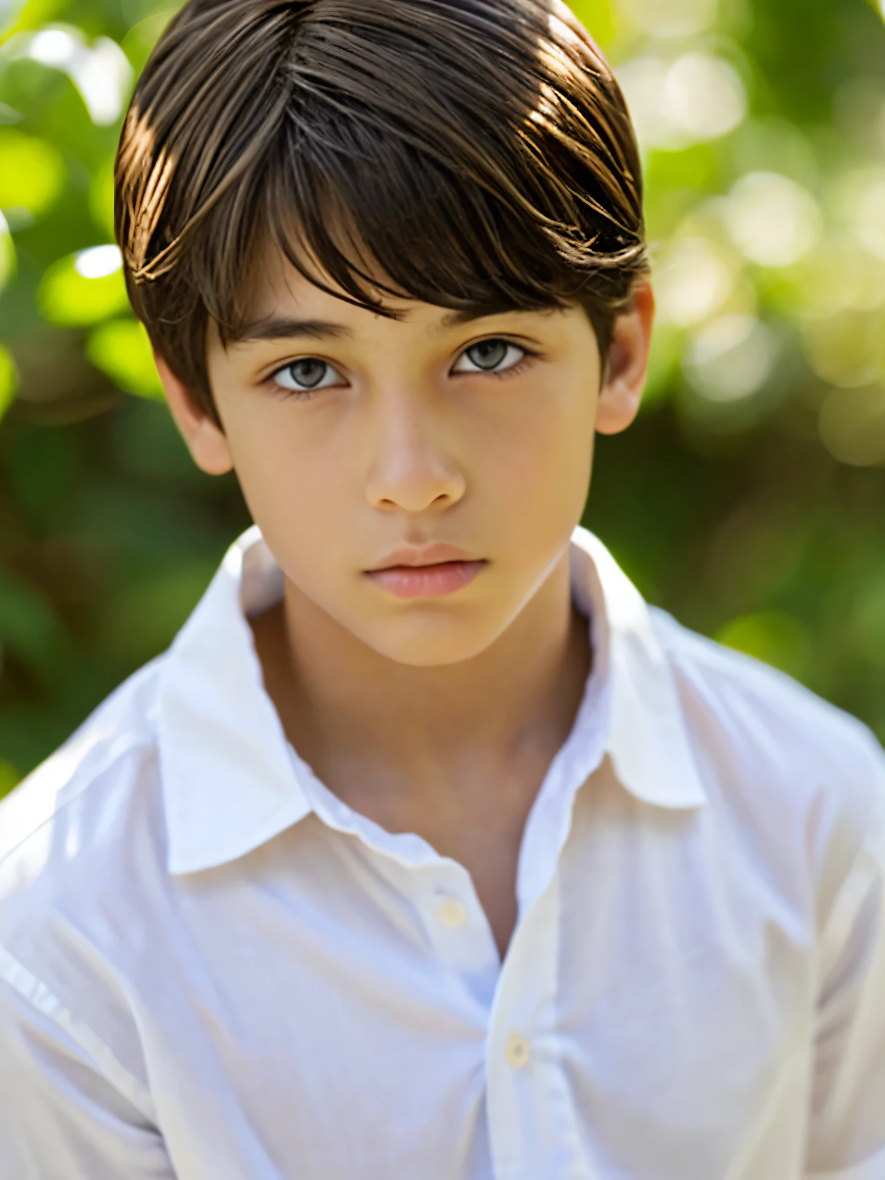 A beautiful 14 year old boy, totally naked, Whole body, White skin, brown hair, blue eyes, huge cock, gross, bigheaded, a lot of semen