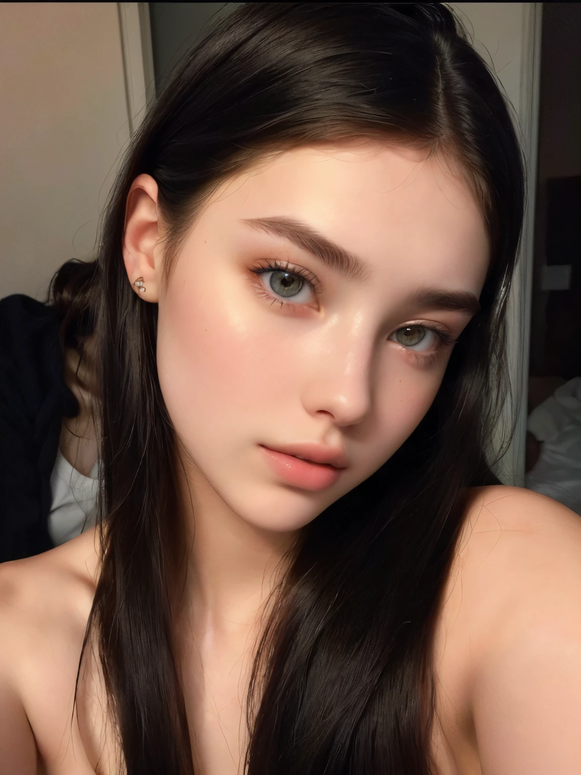 18 years old, a beautiful -aged girl, accurate ultra realistic faces, pale greyeyes, beautiful and realistic face, cute young girl, model, beautiful, portrait sophie mudd, dasha taran, yelena belova, angelina stroganova, viktoria gavrilenko, alina ivanchenko, russian girlfriend, ekaterina, soft flawless pale skin, natural straight eyebrows, perfect face , perfectly lit face, headshot profile picture, 2 2 year