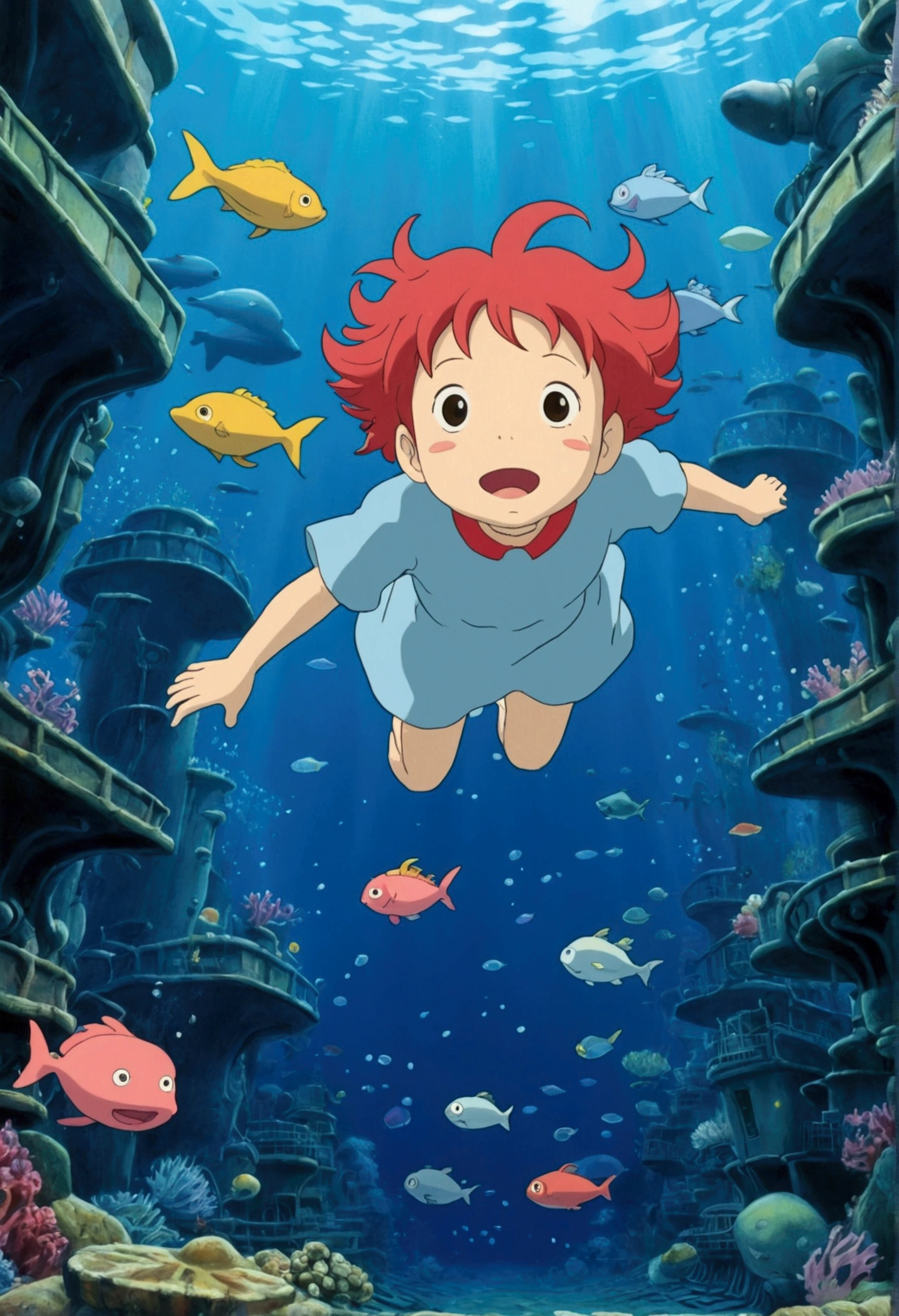 Ghibli　Ponyo　deep sea