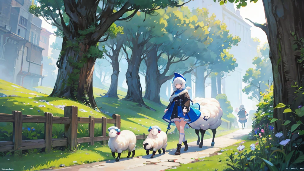 Generate me an image of Sheepy (Sheepy A Short Adventure)