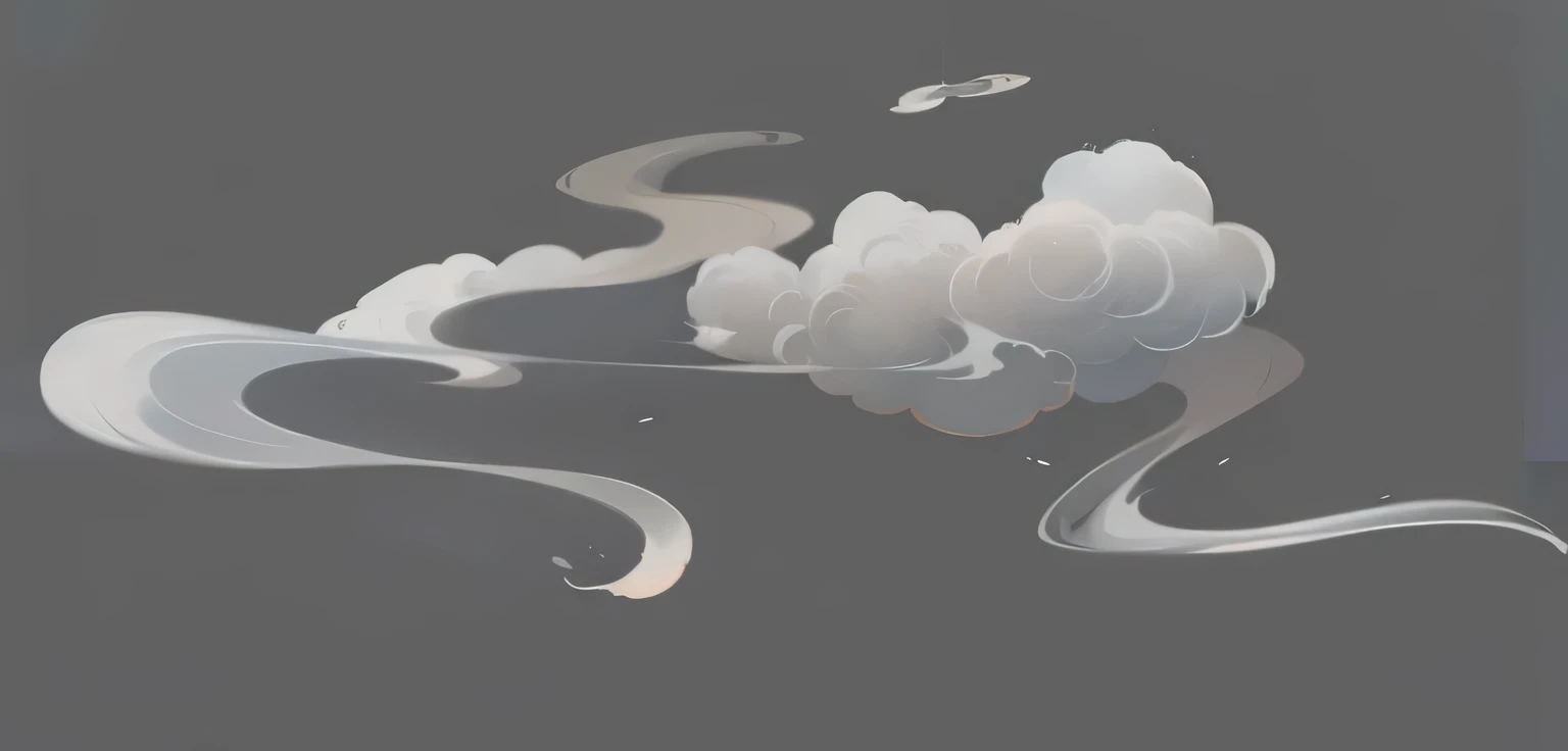 Characteristic painting special effects Auspicious clouds special effects