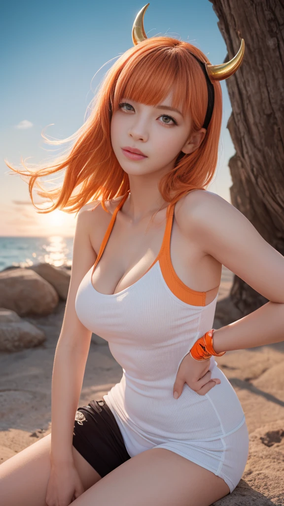 bluearchivegot it, got it, Hello, horn, Long Hair, (Orange eyes:1.5), Pink Hair, bangs, blunt bangs,
break black footwear, , clavicle, , horn, (Al-chan))(((Summer clothes)))、((One Piece 0,5)),(Date)、Wind Shopping、Blue Archive、
break (masterpiece:1.2), Highest quality, High resolution, unity 8k wallpaper, (figure:0.8), (Beautiful attention to detail:1.6), Highly detailed face, Perfect lighting, Highly detailed CG, (Perfect hands, Perfect Anatomy),