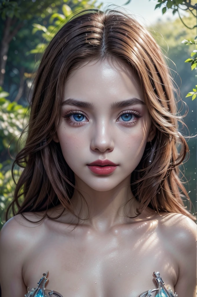masterpiece, unreal engine, intricate details, reflections/refraction, fairy setting, vivid colors:1.2, trees, flowers and foliage simulating a sculpture of an entire body from a pregnant Japanese woman blending in with the real environment of a blooming Japanese garden, all this composite simulates a shape of a face from a beautiful fairy woman pareidolia, during a light rain, with droplets sparkling in the air, (Viewpoint show entire body in panoramic angles: 1.1), (8k, uhd, RAW photo, best quality, ultra high res, masterpiece:1.1), (ultra realistic, photo-realistic:1.1), (extremely detailed skin and clothes), 85mm, film photography, dslr, cinema4d, studio quality, film grain, masterpiece, unreal engine, intricate details, reflections/refraction, cyberpunk setting, vivid colors:1.2, "(viewpoint must show entire body and surrounded area:1.1)(8k, uhd, RAW photo, best quality, ultra high res, masterpiece:1.4), (ultra realistic, photo-realistic:1.4), (extremely detailed CG unity 8k wallpaper), 85mm, film photography, dslr, cinema4d, studio quali", during a sunrise light, (raylights across the branches and leafs making a fantasy ambient), dressed (details of a very beautiful face),(best quality:1.4)16k resolution,(photo realistic:1.5), (realistic:1.5), 16k, (1girl:1.4) 21years old、fashion supermodel、cinematic lighting, (Increase quality:1.2), (best quality real texture skin:1.2), (ultra detailed eyes:1.2)), finely detailed face, ((finely quality eyes:1.2)), (tired and sleepy and satisfied:0.0), (detailed lips:1.33)、(Detailed nose:1.2)、((chrome:1.22)), (Increase body line mood:1.1), (Increase skin texture beauty:1.3), ((ccurate, award winning:1.2)), (absurdres) ((ultra shorp focus)), (small head: 1.4)、(slim face), pink_makeup:1.25, long blue_eyeliner:1.12, (red_lipstick:1.32), ((brown_eyes:1.35)), perfect dark_eyeshadows:1.3, ((matte skin:1.33))、(super detailed makeup on eyes:1.15), iridescent eyes, with professional makeup, vibrant eyes:1.2, ((anatomically correct:1.3)