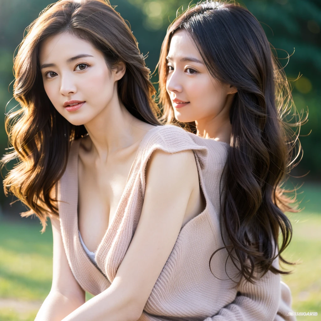 Beautiful mature woman with beautiful wavy long hair, Sexy clothes, Ultra-high resolution,(Realistic:1.4), ((Highest quality)), ((masterpiece)), (be familiar with),