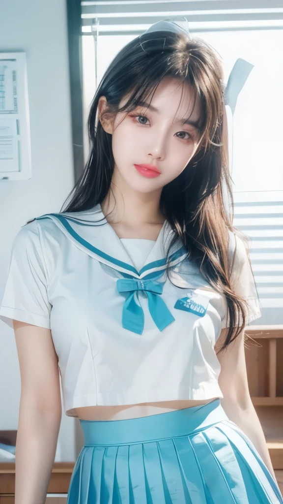 ((32k,high detal,high-detail、masterpiece,Attention to detail,full body Esbian,Lori,独奏))),Raw photo & realistic atmosphere,beautiful dark blue eyes,Detailed mouth,Glossy lips,Detailed eyebrows,Eyes drawn in detail with soft white skin that shines in every detail、Very beautiful eyes with azure eyes,Detailed lips、Very beautiful face,Very well-formed face、Lifelike face,shiny beautiful lips,Beautiful eyebrows,Infinite reality,Japan High School Uniform Best Design, Realistic Young Gravure Idol,Very cute high school girl, , japanese girl school uniform, Japanese high school girl , Young Sensual Gravure Idol, Young Gravure Idol, Beautiful and cute15 year old schoolgirl,the whole body is wet,dripped out,with a flushed face,Tremendously beautiful15-year-old girl,natural soft light、The body is dripping wet,Sheer clothing,Brown shiny hair,Hair is wet,Dripping water,dripping(Don't wear skirts,bare-legged,,Wet and see-through white short sleeve shirt,summer clothing,Beautiful kind eyes:1.3),(((Soft body,youthfulness,Beautiful smooth legs,Exposed thighs,Gentle smile,well-shaped breasts of medium size,,,,Immature body,Sexy Uniforms,short-cut,The chest is open))),(Shots from the air,From directly above,photographed,Facing up,Lie on your back and float on the water,Look up,Spread your arms and legs,Lie on your back with a large body,Float on your back in the middle of the pool,Lori:1.5)