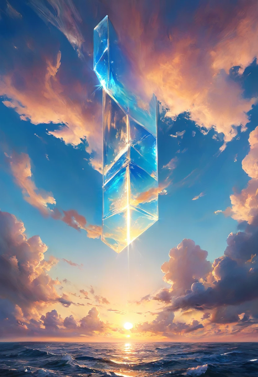 sky made out of cristal