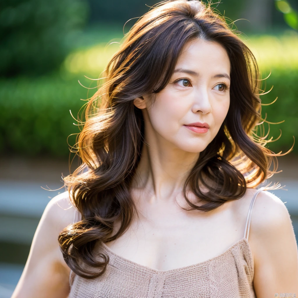 Beautiful mature woman with beautiful wavy long hair, Sexy clothes, Sexy Mature, Ultra-high resolution,(Realistic:1.4), ((Highest quality)), ((masterpiece)), (be familiar with),