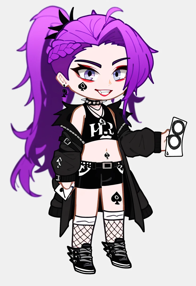 up to, chibi, King of spades 13 cards