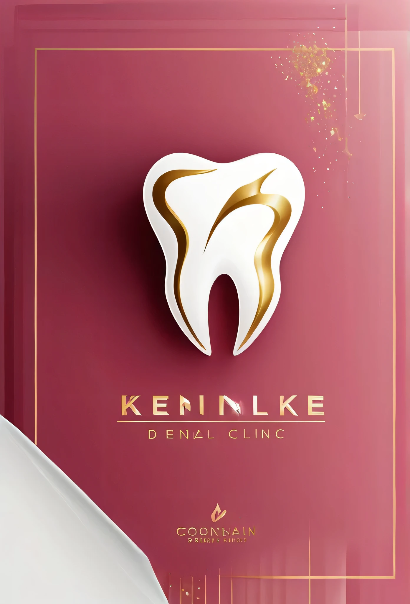Fashionable logo marks for dental clinics
luxurious tooth-shaped logo
Color design with only gold and white colors
Use black for patterns and some shadows
luxurious design
Pretty cool
A chic yet modern design
Stylish design
White background