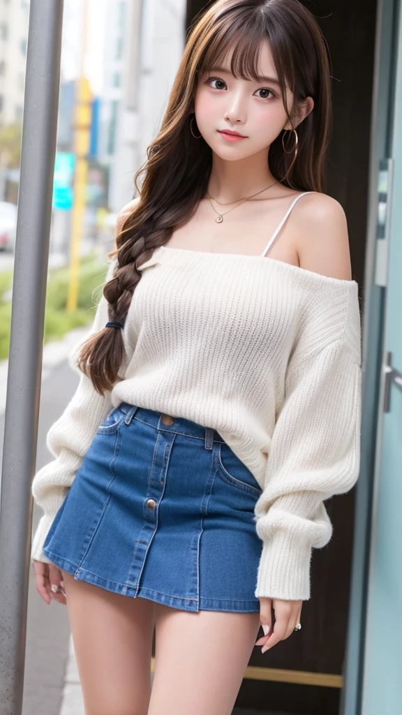 Cute Girls､high school girl､Idol､mini skirt､See-through､Off the shoulder