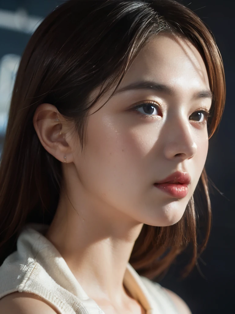 ((((best quality))))、(((Ultra-precision CG16K wallpaper)))、(((masterpiece)))、(((very detailed)))、(((super extreme detail)))、1people'girlature woman、24-year-old female、((japanese face))、((very beautiful face))、((My Shiraishi:1.5))、((semi long straight hair:1.3、blunt bangs))、(shiny brown hair)、beautiful and delicate eyes、brown eyes、raised an eyebrow、high nose、small nostrils、small mouth、seductive lips、beautiful breasts、((C cup size breasts))、split、plump body、(chubby body type)、perfect proportions、complete anatomy、perfect composition、Beautiful detail shading、beautiful natural light、Light with beautiful details、Depth of recorded boundary、(((high saturation)))、(((really:1.9)))、((vivid:1.5))、((edge:1.6))、((beautiful skin))、((skin texture))、((reallyな皮膚感))、(((cowboy shot、femur:1.5)))、((overhead view:1.8))、((Open mouth and surprised face:1.4))、(eyes looking at me:1.5)、day bedroom、bright sunshine、natural light、(((Lie down on your back in bed:1.6)))、(Supine posture:1.5)、(((open front shirt_white clothes、panties_white clothes:1.6)))、((earring、wearing a necklace:1.3))、