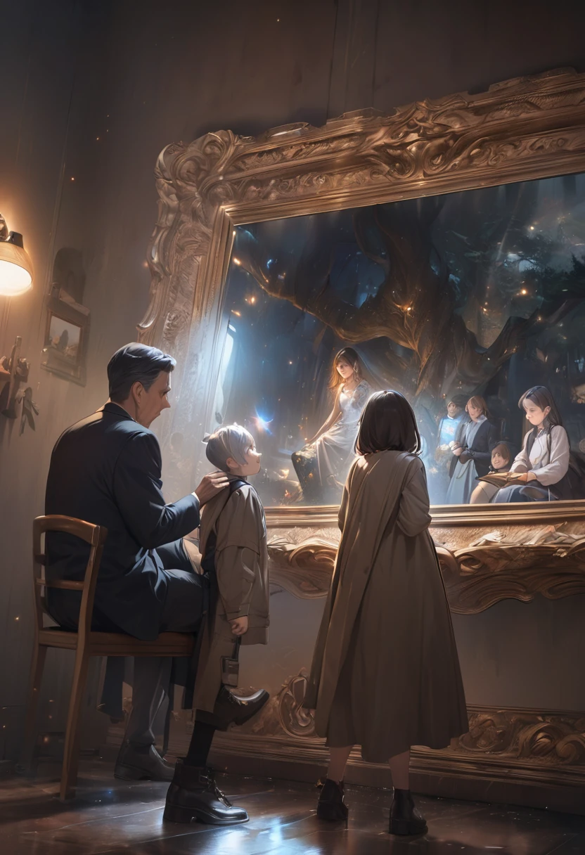 Photography，Realism，The picture is full of storytelling，masterpiece，Tyndall Light Effect