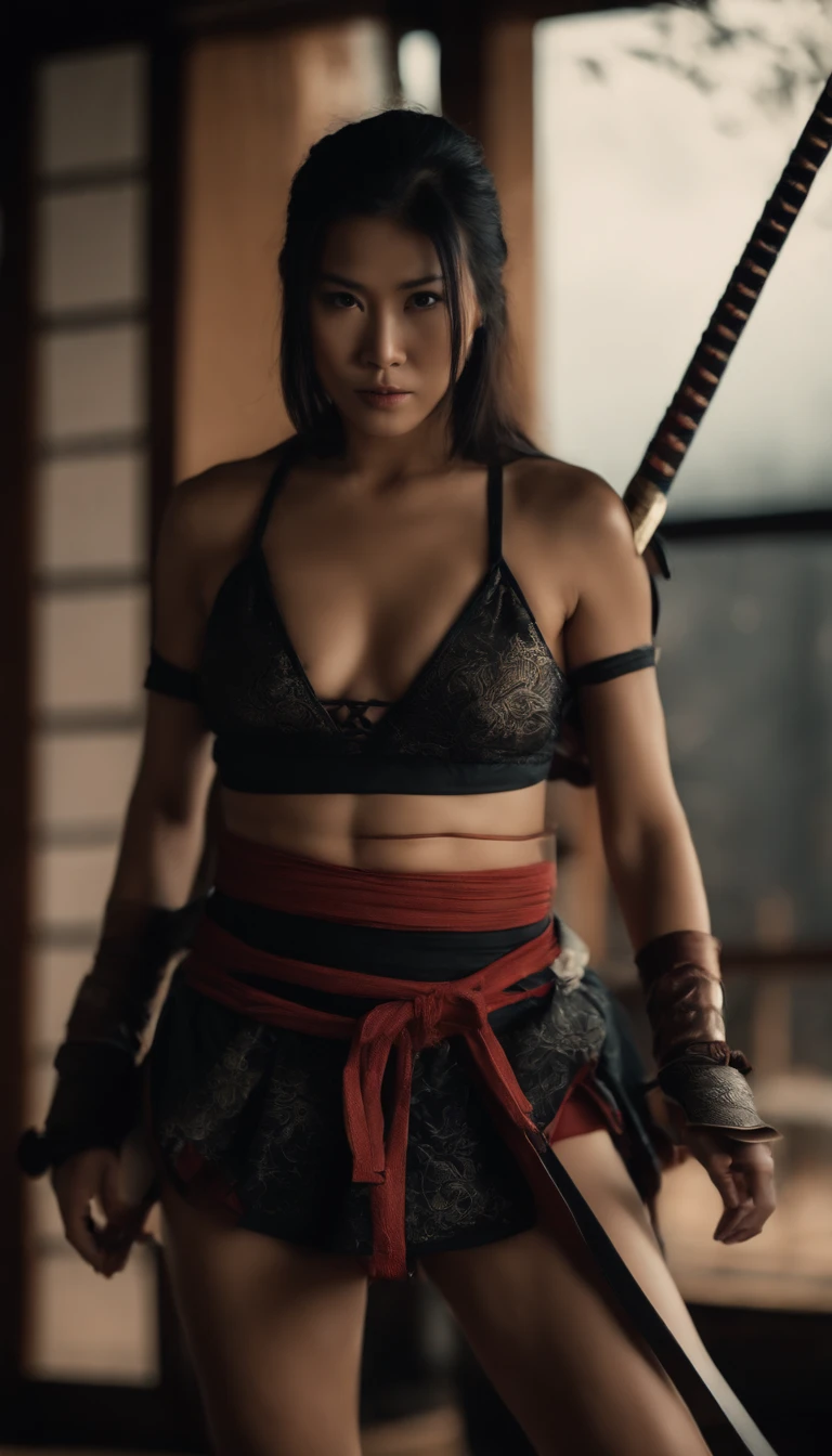 Samurai Swordsman　woman　In ?????????　Full body ???? ?????????　Full body ????