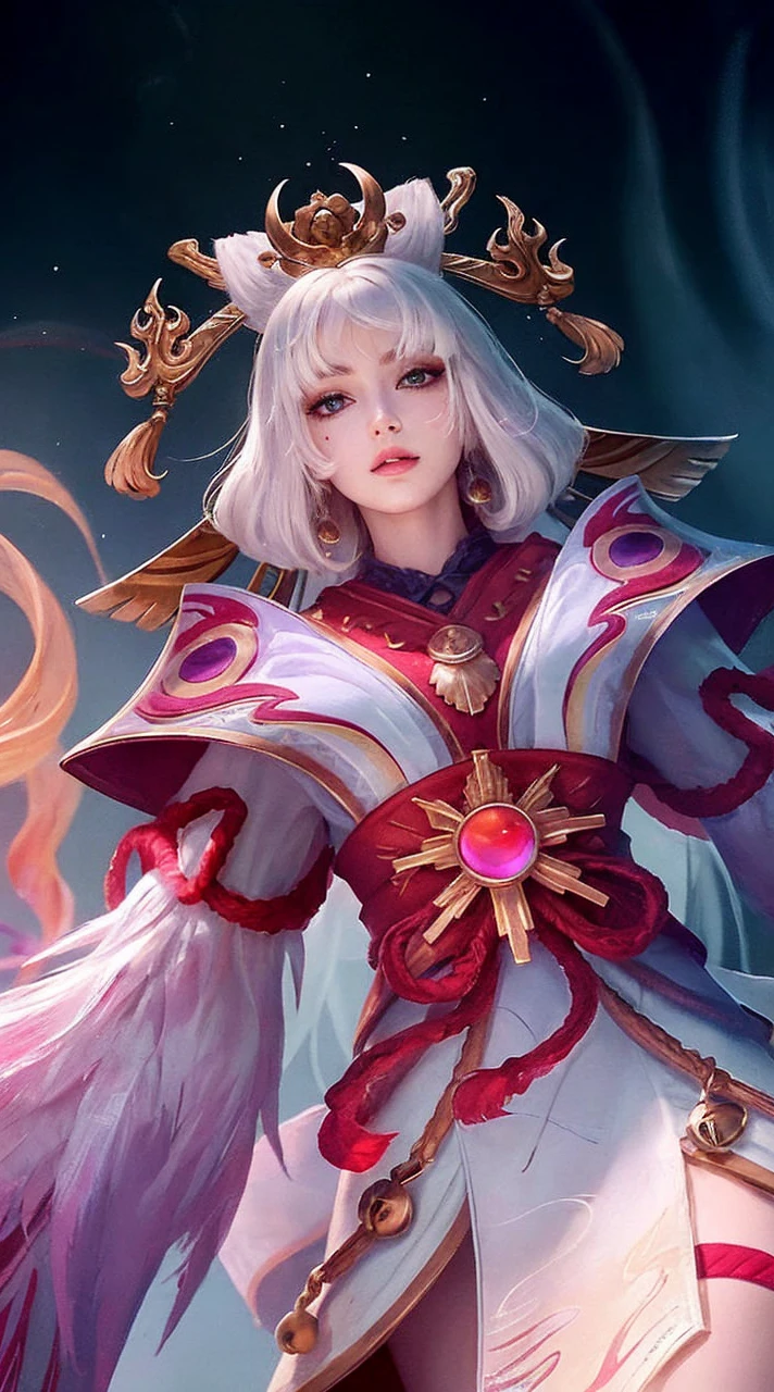 (photograph:1.2)、(photorealistic:1.3)、(masterpiece:1.3)、(Highest image quality:1.4)、ultra high resolution、(detailed eyes)、(detailed facial features)、(Detailed garment features)、8K resolution、solo focus、26 year old mature woman、small face、no makeup、Detailed leal beautiful eyes、bangs、dark brown hair、braided  hair、(realistic skin)、beautiful skin、charming、ultra high resolution、Super realistic、High definition、Camisa branca aberta,middlebre、small breasts、bust B cup、small breasts、cool beauty、Gray background、cinematic lighting、perfect、soft light、High resolution skin:1.2、realistic skin texture、26 years old mature woman、small face、no makeup、Bust B Cup、Detailed beautiful brown eyes、short hair、dark brown hair、Cool beauty、gray background