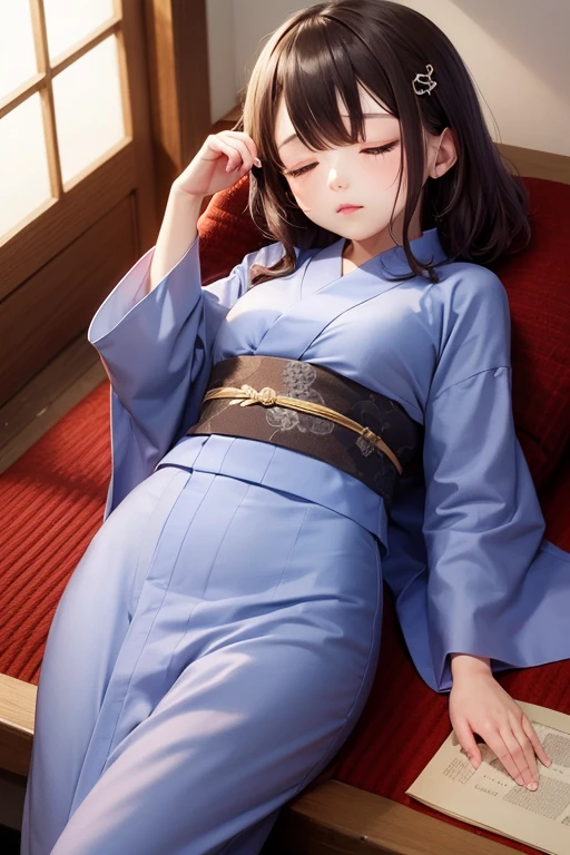Sleepy girl, Yukata