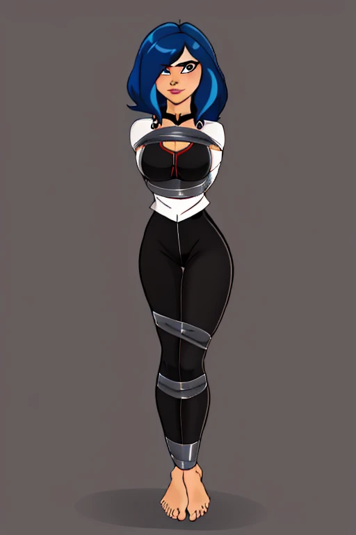 Flat color, solo, full body, A Sexy 18 year old . Leggings, (([perfect body])), perfect face, beautiful,ramdom color eyes, random color hair, random cut hair, masterpiece,  highly detailed, barefoot,standing tied,
 solo, looking at viewer, very sexy seductive,
([Vanessa( :0)Hudgens|avi love|Emma( :0)Watson]:0.85), hands behind back,
((([Dark grey background])))
BREAK
score_9, score_8_up, score_7_up, score_6_up  
xvision style,
