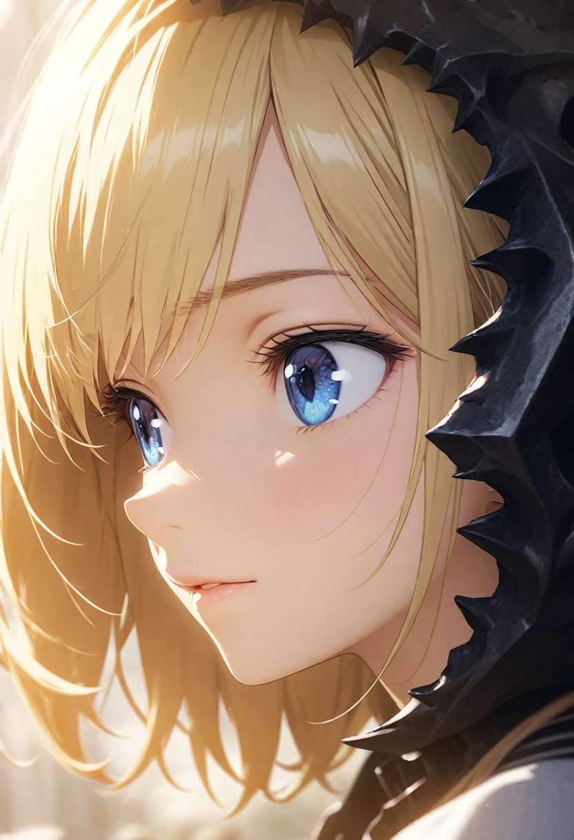 portrait, girls profile picture, Practical, blue eyes, Blonde hair, 4K resolution, High quality CG, Beautiful CG, Soft Light, Octane Rendering
