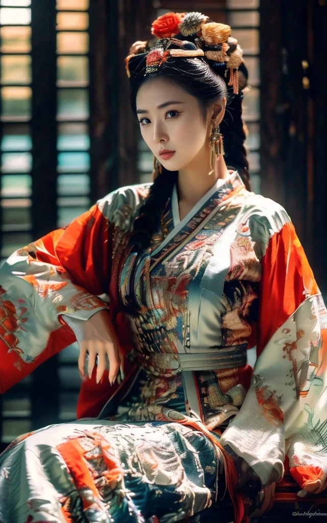 Ultra-high resolution，高清detail，(best quality), ((masterpiece), (detail: 1.4), 3d, Beautiful Korean woman, HDR (High Dynamic Range), Ray Tracing, nvidia RTX, Super Resolution, Unreal 5, Subsurface scattering, PBR Textures, Post-Processing, Anisotropic filtering, Depth of Field, Maximum Acutance and Acutance, Multi-layered textures, Albedo and Specular Maps, Surface Shading, Accurate simulation of the interaction between light and material, Perfect proportion, Octane Rendering, Two-color light, Large aperture, Low ISO, White Balance, Rule of Thirds, 8K Native,