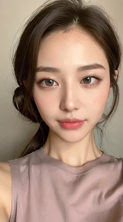((Highest quality, 8k, masterpiece: 1.3)), One girl, The beauty of slim abs: 1.3, (Casual Hairstyles, Big Breasts: 1.2), dress: 1.1, Very beautiful face, Detailed eyes, double eyelid, smile, Home, concentrated