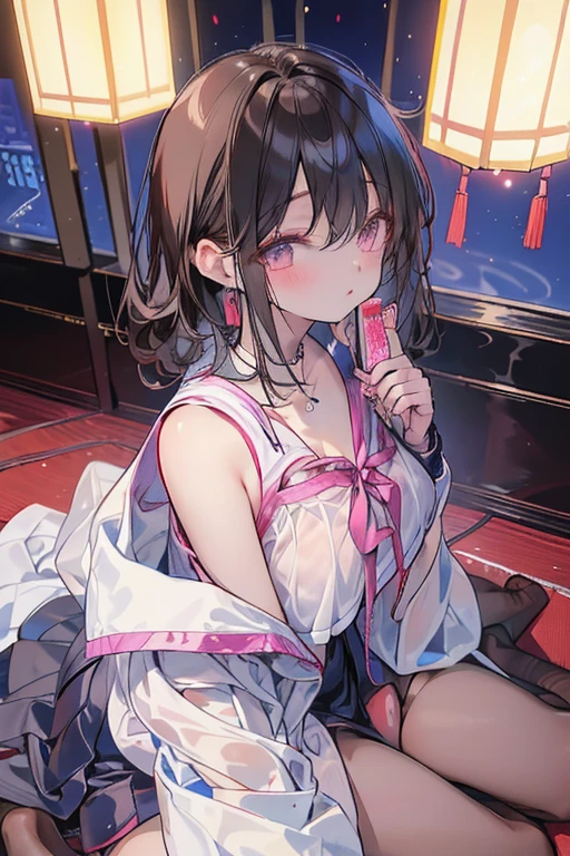 (最高品質)), ((傑作)), (詳細), 一人の女性,の可愛い女性,とてもセクシ,若い女性,胸のサイズは良い,
きれいな女性,美しい顔,大きな目,灰色の瞳,美しい目,きれいな二重まぶた,美しい歯並び,美しいボディライン,細身の体,美しい手,美脚,長い手,長い脚,長くてしなやかな髪,輝く髪,黒髪,全身ショット,恥ずかしい表情,赤面,泣き顔,口を半開きにする,下から,美しい肩,美しい鎖骨、女性を見下ろす,四つん這いの女性,(汗),((スチーム1.4)),恥ずかしい表情,赤面,屈辱,ノースリーブの白い色のシャツ,肩を出して,美しい肩,美しい鎖骨,((巨乳1.8))(((谷間1.7))),ミニスカート,白いパンティー,