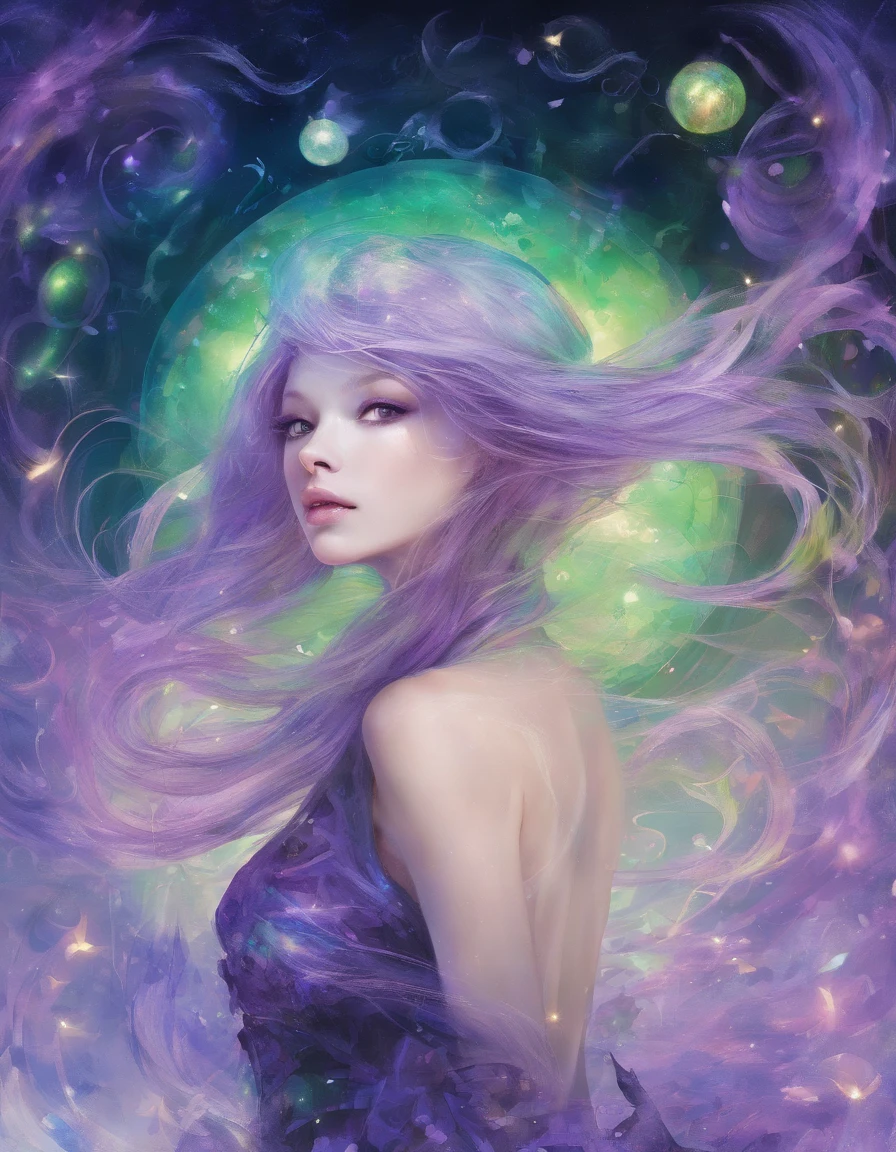 Android woman purple long flowing intricate body parts Atlantic gothic art romanticism dynamic lighting lens flare underwater motion blur colorful complex beautiful detailed elaborate eldritch ocean expansive glowing neon hyperdetailed mysterious seascape ominous spiraling synesthesia retrofuturism auroracore dreamcore deep sea deep color watercolor wet brush wet wash horror synthwave