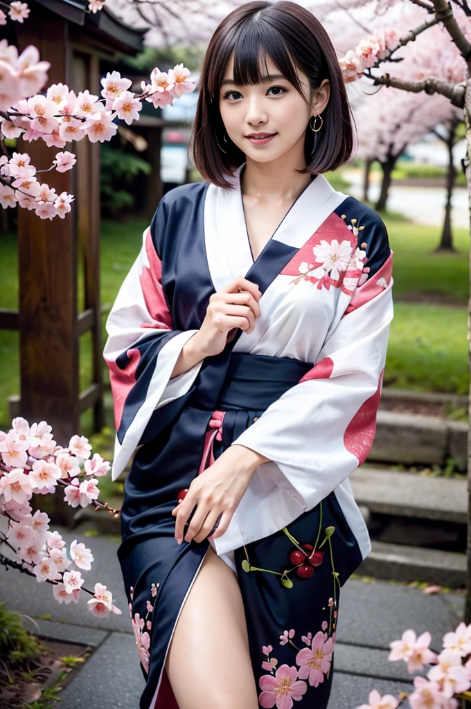 (Emo art:1.6),(8k, RAW Photos, Highest quality, masterpiece:1.3),(Realistic:1.25), High resolution, 超High resolution, dynamic,(colorful:1.35) , Light blooming effect,(Blurred Background), break 1 girl, alone,(Perfect Face:1.2),Representing a beautiful and elegant woman,(Very beautiful woman with legs wide open),(Wide Shot:1.2),Big Breasts ,Nipples 、((boobout:1.0)),Intricate details, Adorable, Vibrant, Playful, (Perfect hands, Fine hand, Perfect Eyes, Detailed eyes),(great joy:1.3),(Improve:1.2), (Sunburned skin:1.1),(Realistic Skin and Hair Texture, Beautiful in every detail & Gloss & significantly),(Short, straight amber hair:1.3),(Striped Hair),Long, narrow eyes, Nose face ,Beautifully protruding chin,(High nose),((Long Bangs:1.3)),((full opened pussy:1.0))Enchantingな, Decorated, Charm,Enchanting, Enchantingな, stylish, dizzying,(Healthy Body:1.2), break ((Fancy costumes:1.6),(Traditional kimono with colorful and shiny luxury Japan:1.4),(Luxury Japanese kimono:1.4,Pale-colored Japanese kimono ,Detailed embroidery:1.4)),(Cherry blossom earrings and necklaces、As a hair accessory:1.3),break (Wind:1.4),Browsing Caution:1.0,(Scattering cherry blossoms:1.6),(Cherry blossom trees),(Cherry blossom petals fluttering, SakuraFubuki),(Highly detailed scene background), Blur the background,Mix 4,