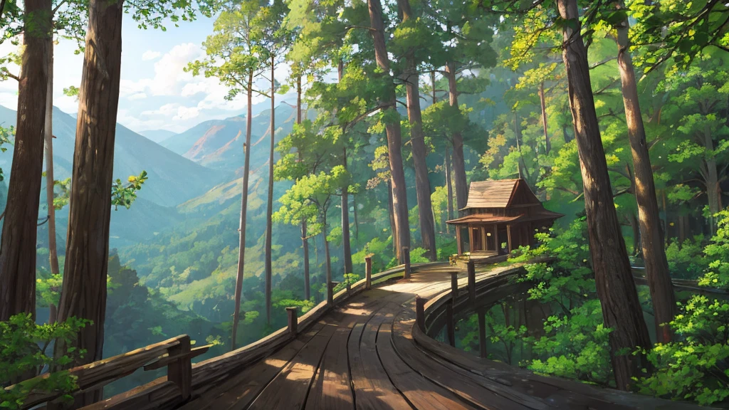 High cliff in the forest