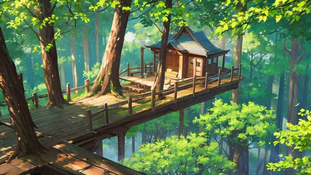High cliff in the forest