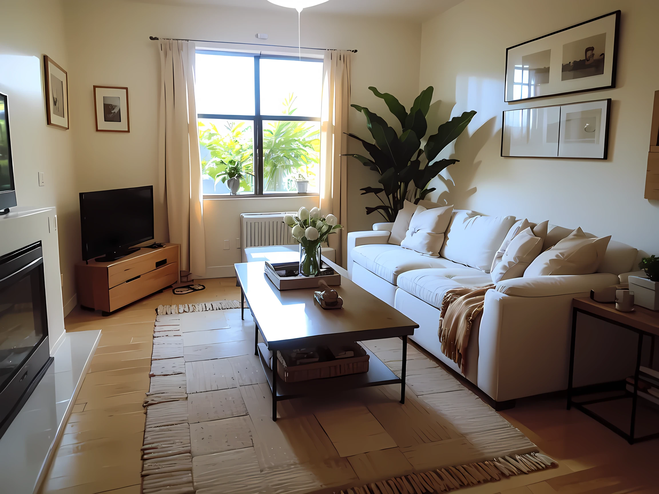 Beautiful Female ,living room