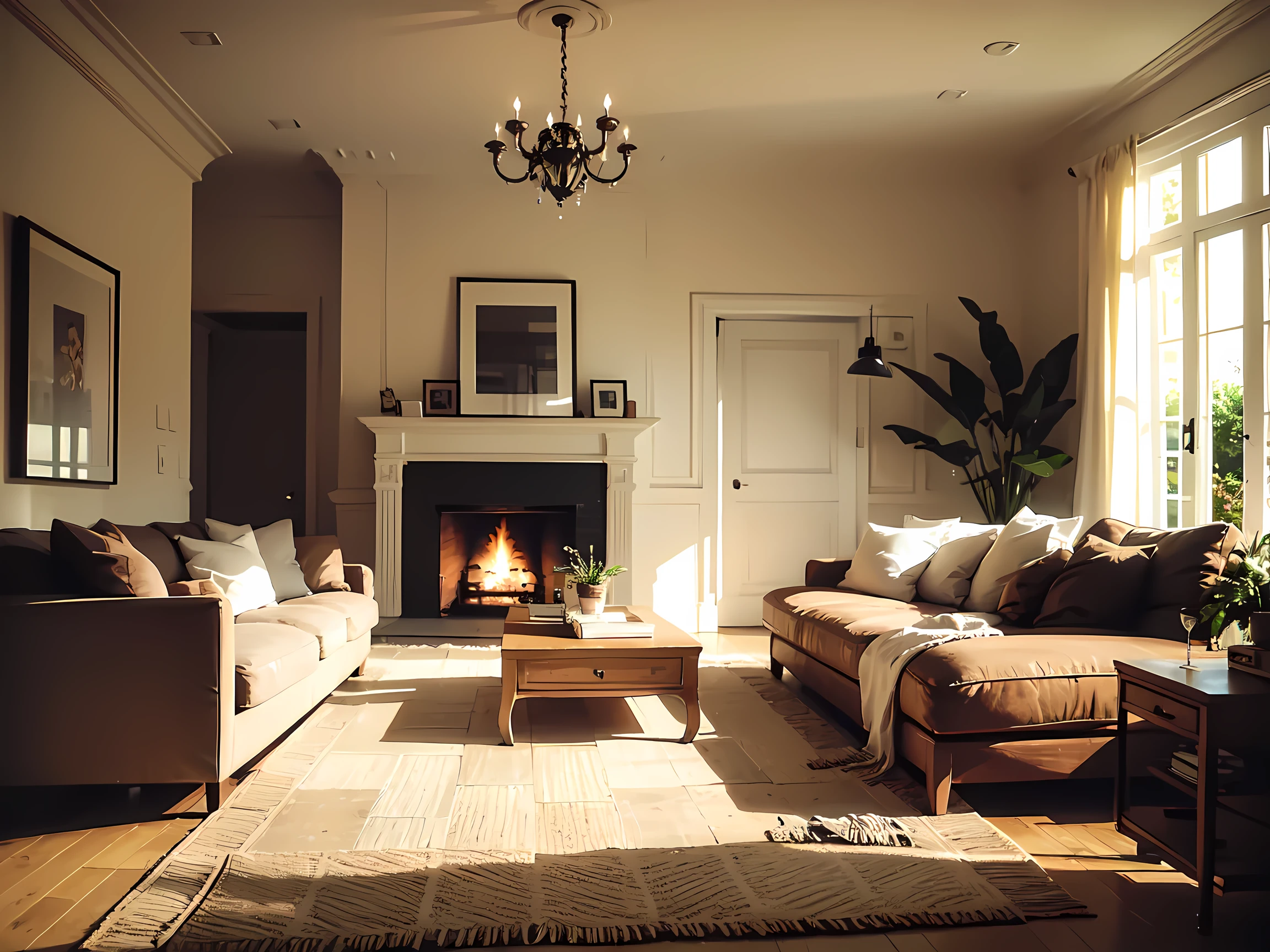 Beautiful Female ,living room