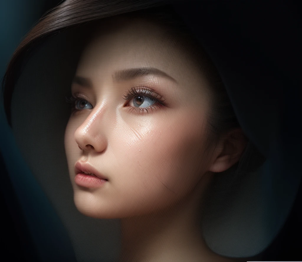 realistic portrait of Moametal, beautiful detailed eyes, beautiful detailed lips, extremely detailed face, long eyelashes, delicate skin, photorealistic, high quality, 8k, best quality, masterpiece, shallow depth of field, soft focus background, hyperrealistic, digital art, stunning artwork, vibrant colors, dramatic lighting, cinematic composition, ethereal atmosphere