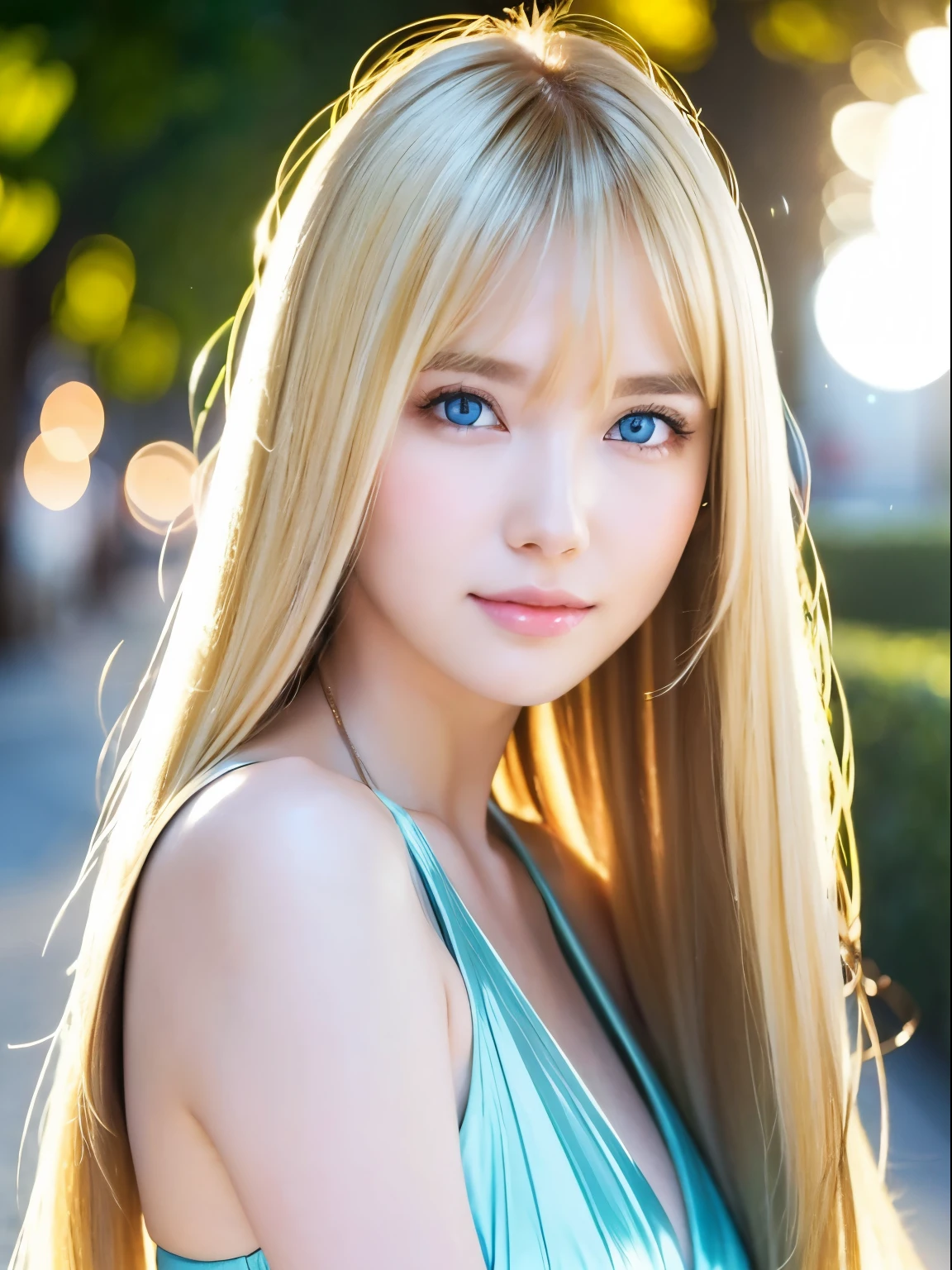 Shining, clear, white skin、Windblown hair obscures her pretty face、huge、20歳のかわいいセクシーな小さなBeautiful Face、Beautiful, shiny straight hair stands out、Spectacular, bright light blue eyes、Long, silky bangs that cover cute eyes, Sexy face hiding hair super long hair sexy cute young woman long natural blonde shiny glossy hair、Small Face Beauty、Gloss Face、Cheek gloss,Crystal Clear, frame center, 完璧にBeautiful Face、Beautiful Face、Beautiful hair with sparkling bright straight blonde hair、Silk bangs between the eyes、Bangs hide the eyes, Sparkling pale blue eyes, Sexy super long blonde cute young woman with super long blonde shiny light hair