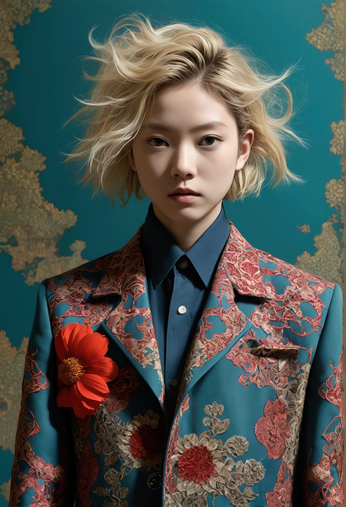 Official Art, unity 8k wallpaper, Super detailed, beautifully、aesthetic, masterpiece, Highest quality, (zentangle, mandala, Tangle, enTangle), (fractal art:1.3) , One girl, Red flower, Very detailed, Dynamic Angle, Cowboy Shot, The most beautiful form of chaos, elegant, Brutalist design, Vibrant colors, Romanticism, James Jean, Robbie Dowie Anton, ross tran, francis bacon, It was freezing cold, adrian's genius, Petra Cortright, gerhard richter, takato yamamoto, Ashley Wood, Atmospheric optical illusionOfficial Art, unity 8k wallpaper, Super detailed, beautifully、aesthetic, masterpiece, Highest quality, (zentangle, mandala, Tangle, enTangle), (fractal art:1.3) , One girl, Red flower, Very detailed, Dynamic Angle, Cowboy Shot, The most beautiful form of chaos, elegant, Brutalist design, Vibrant colors, Romanticism, James Jean, Robbie Dowie Anton, ross tran, francis bacon, It was freezing cold, adrian's genius, Petra Cortright, gerhard richter, takato yamamoto, Ashley Wood, Atmospheric optical illusionchibinaruto, 1人のboy, Blonde, Men's Center, alone, null, Green Eyes, cloud, Day, Beard pattern, bird, blue null, boy, Jacket, Outdoor, Upper Body, cloudy null