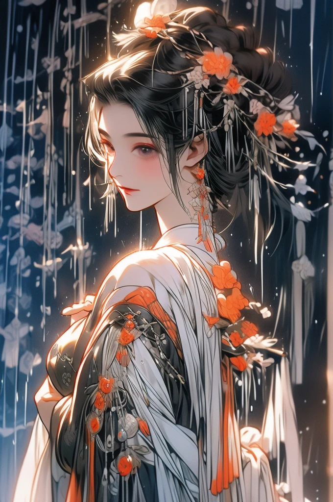 Black Hair, Immortal, Beauty, Royal sister, Stepmother, Taoist robe, Phoenix Coronet, Hair Bunch