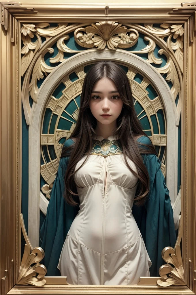 Rectangular frame in the ART Nouveau style
