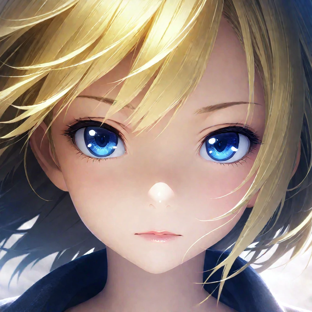  girls profile picture, portrait:1.2, Practical, blue eyes, Blonde hair, Mid-chest, 4K resolution, High quality CG, Beautiful CG, Soft Light, Octane Rendering