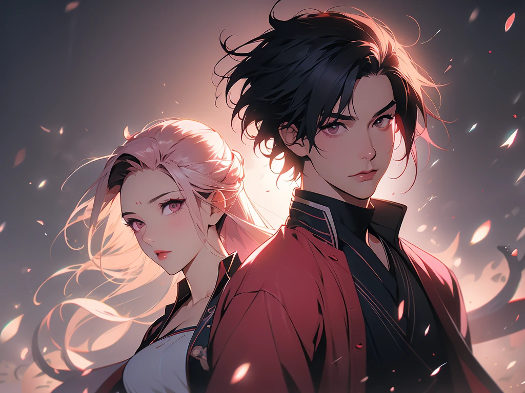 Sakura Haruno, Tempting, ((The forehead is exposed)), attractive, Sexy eyes, Red Jacket, Pink Hair, Beautifully, young, short hair, Delicate face, HD, whole body, From League of Legends, Trend at Artstation, author:rhads, Andreas Rocha, rossdraws, Shinkai Makoto, Laurie Greasley, Louis van Baarle, Ilya Kuvshinov and Greg Rutkowski