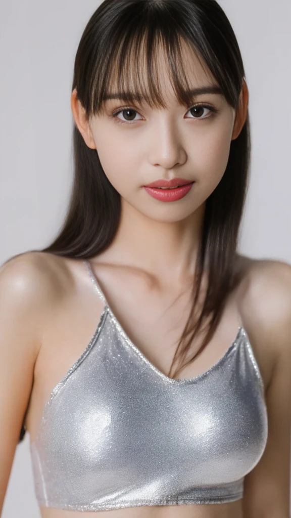 (((1人の女性: 2))), (Beautiful girl in a super shiny metallic silver mini dress), (Super Shiny Metallic Gold Transparent Fashionable Turtleneck Off Shoulder Mini Dress), ((Rooftop of a city building with a beautiful night view:1.8)), (Cute girl at 18 years old), ((1screen)), in 8K, RAW shot, top quality photo, masterpiece, Nice realistic photos, ((Anatomically correct proportions: 1.5)), Beautiful woman with Japan like an actress, {Slender body}、small head, Detailed face, Detailed eyes, Narrow Nose, Detailed fingers, detailed arms, Detailed skin, Detailed legs, short torso, Narrow waist , Large breasts, Nipple shadow, Small buttocks, Gravure photo shoot with bold pose、Crotch open pose、Heavy rain、Rain-soaked skin、Rain-soaked hair