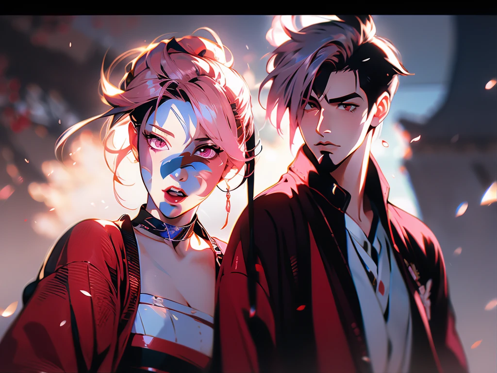 Sukuna and Gojo from the anime Jujutsu Kaisen as Organizer