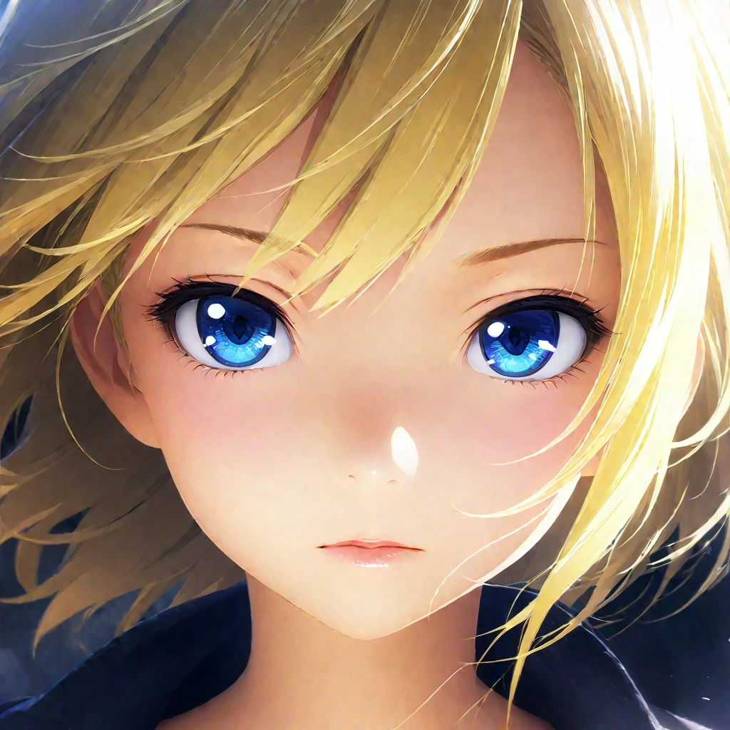  girls profile picture, portrait:1.2, Practical, blue eyes, Blonde hair, Mid-chest, 4K resolution, High quality CG, Beautiful CG, Soft Light, Octane Rendering