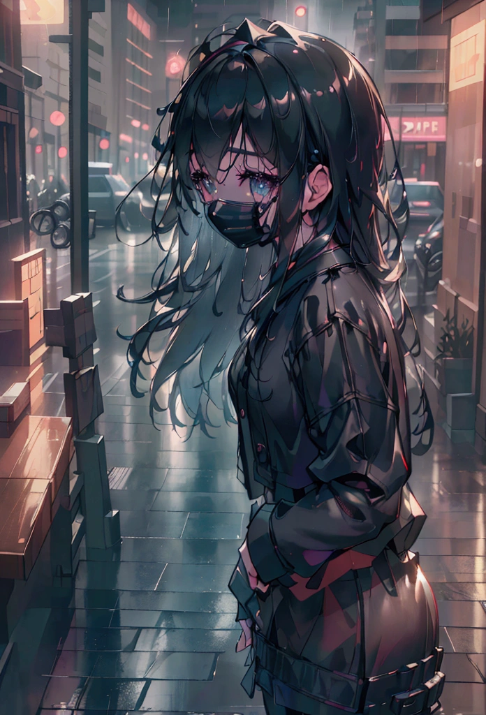 a rainy cityscape, a bustling cafe on a wet street, old brick buildings, bicycles, litter on the ground, nostalgic and moody atmosphere, (best quality,4k,8k,highres,masterpiece:1.2),ultra-detailed,(realistic,photorealistic,photo-realistic:1.37),intricate details,atmospheric lighting,cinematic composition,vibrant colors,moody tones