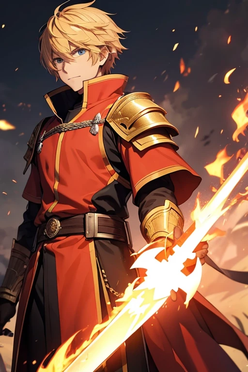 Flame Sword。Knight Commander。３０Male。