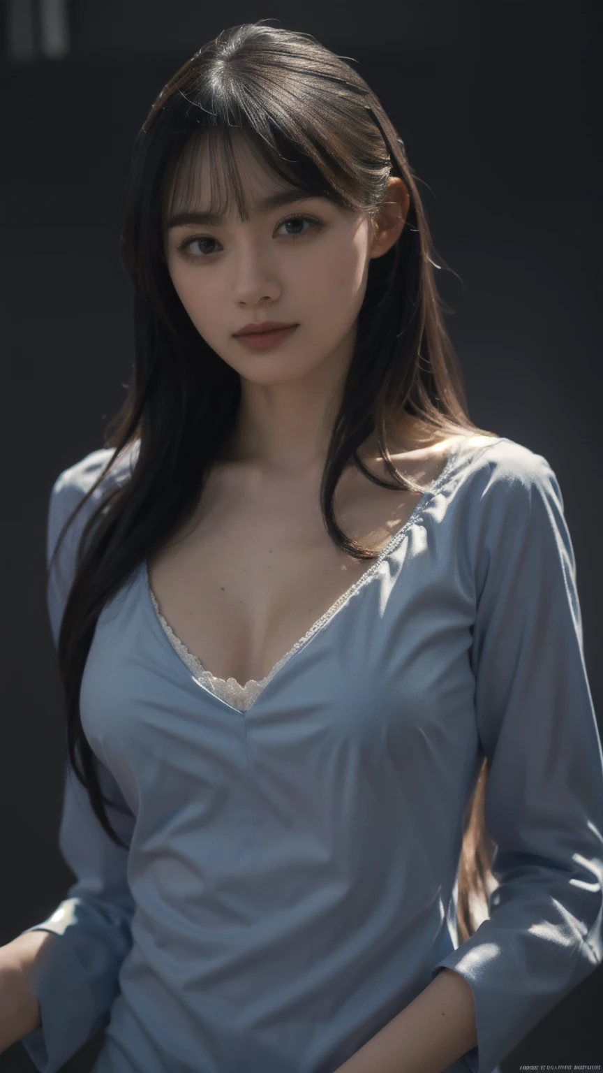 1girl, woman, masterpiece, best quality, highest quality, cinematic lighting, (volumetric lighting), extremely detailed CG unity 8k wallpaper, focused, 8k wallpaper, extremely detailed, ultra realistic, photorealistic, sharp focus, absurdres, (HDR:1.2), (high contrast), photograph, detailed and intricate, instagram, portrait, highly detailed, digital painting, artstation, concept art, smooth, sharp focus, illustration, cinematic lighting, (whole body:1.2), (big breast:1.2), undress shirts
