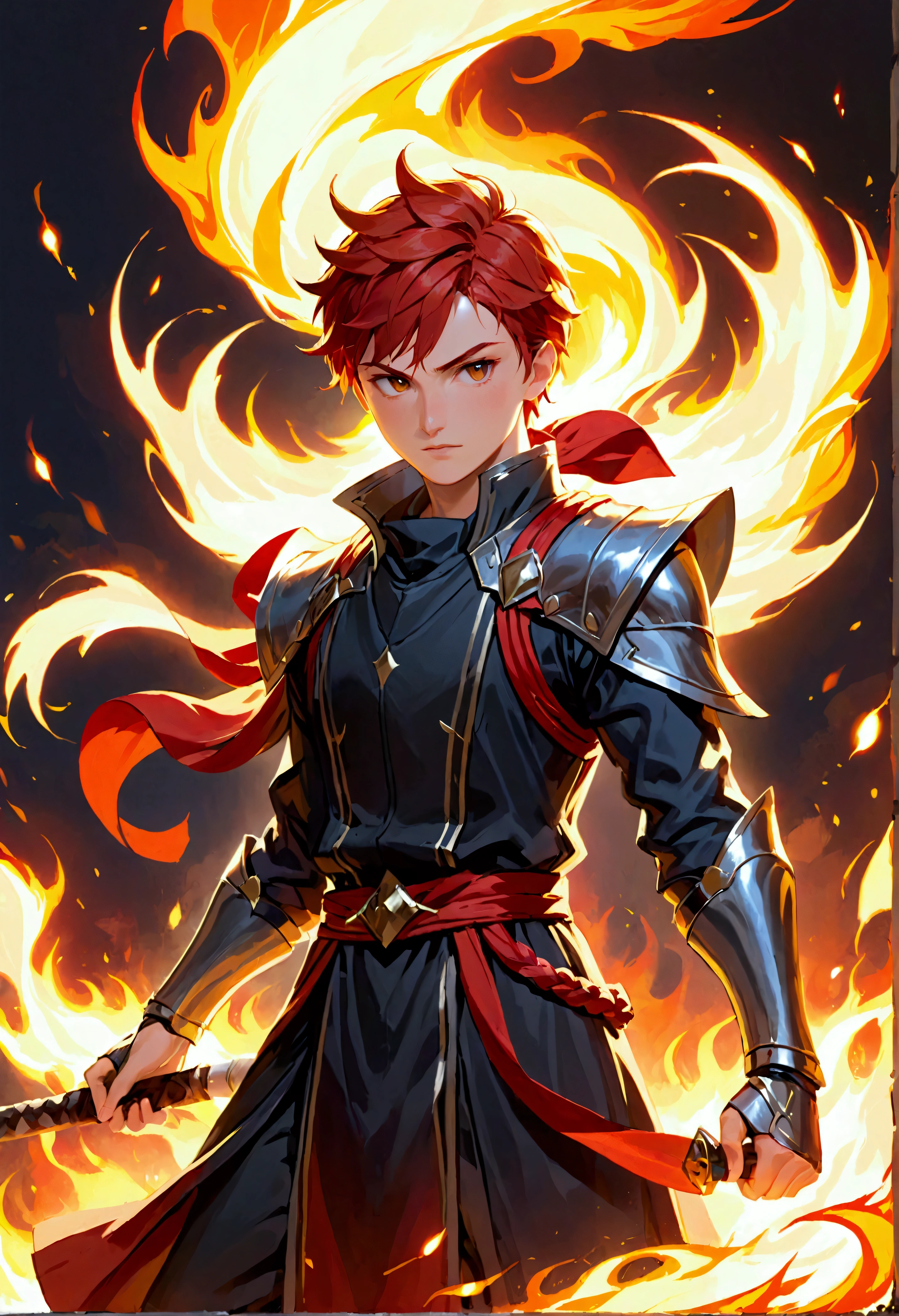 A skuul fighter with fire