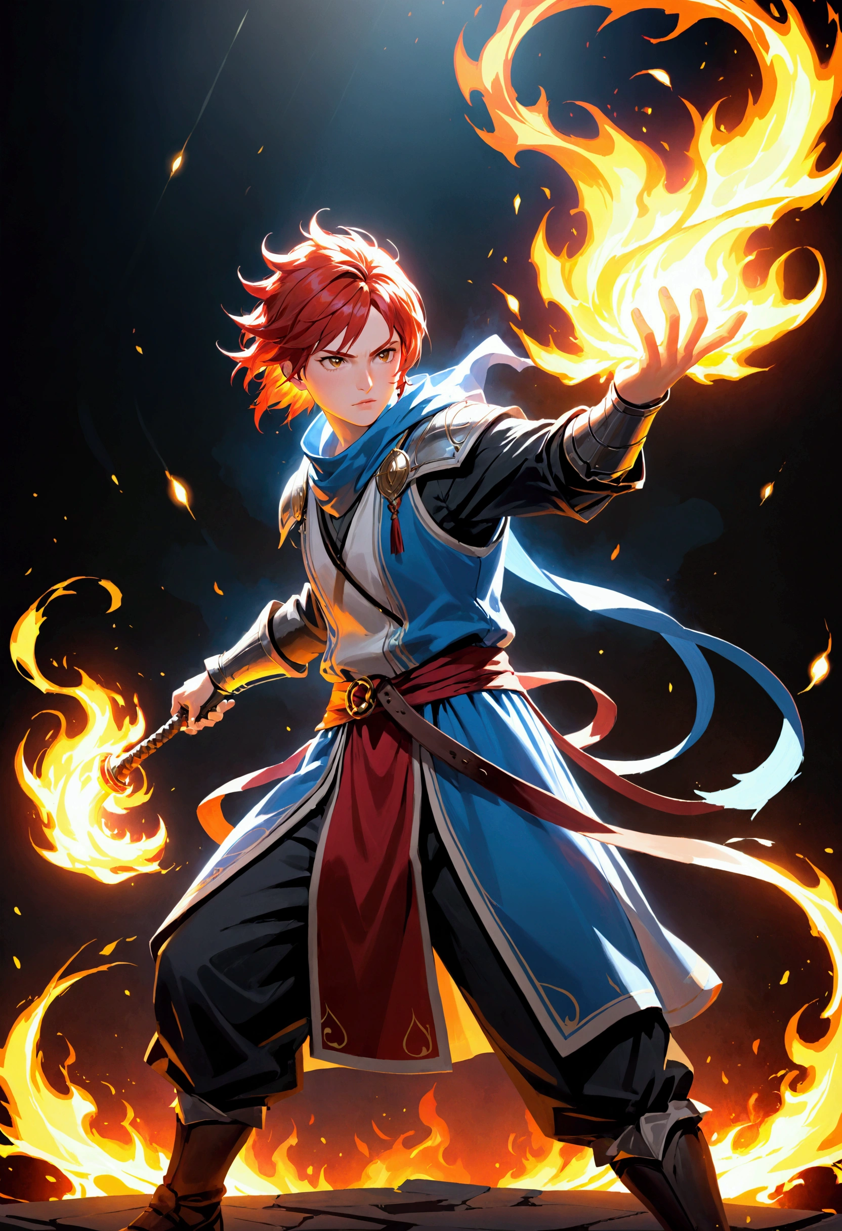 A skuul fighter with fire